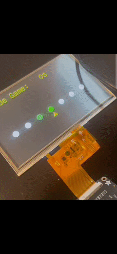 Demo arcade timing game on TFT display