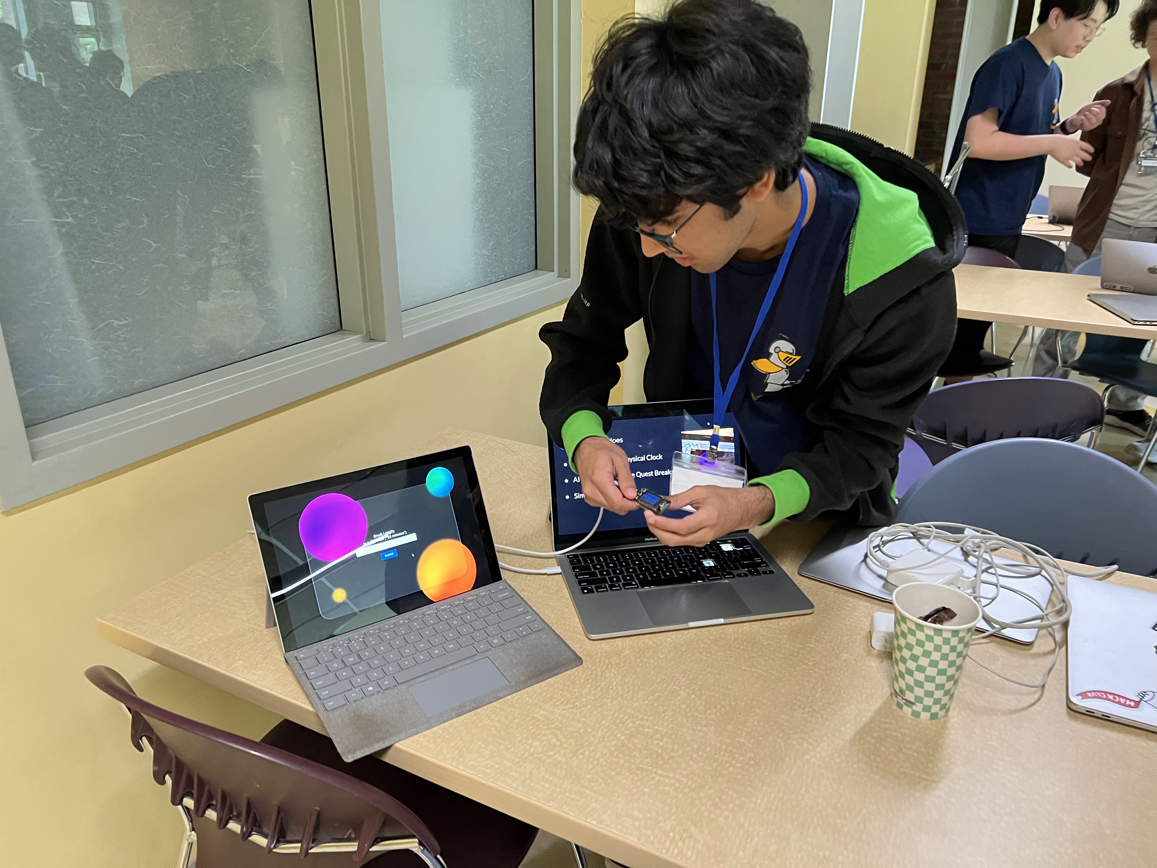 Focused view of hackathon project demo