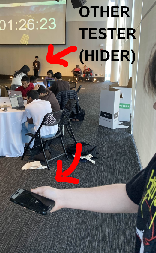 MetroTag gameplay interface with GPS tracking